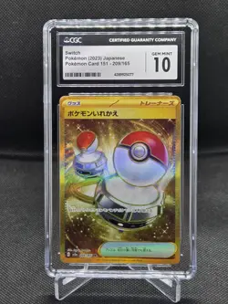 Pokemon Japanese 151 Switch 209/165 CGC Gem Mint 10 - Image 1