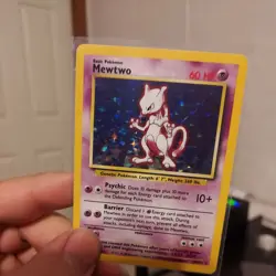 Mewtwo Holo Rare 10/102 1999 Pokemon Base Set English WOTC NM - Image 1