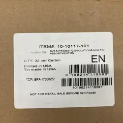 Pokemon TCG Prismatic Evolutions Mini Tin Display Case of 4 Displays Sealed - Image 1