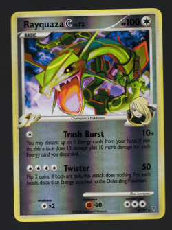 2009 Rayquaza C platinum Holo Supreme Victors #8 /147 Reverse Holo Pokemon LP - Image 1