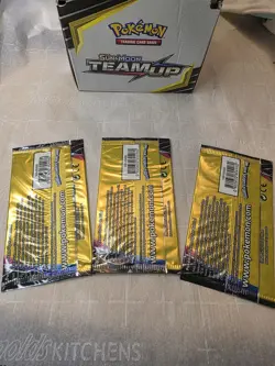 🔥🔥 HEAVY Pokemon Team Up Booster Packs (3x) – SUN & MOON 💎 GUARANTEED HEAVIES - Image 5