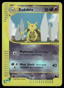 *FRI NIGHT* Kadabra 69/144 Reverse Holo Skyridge Common - Image 1