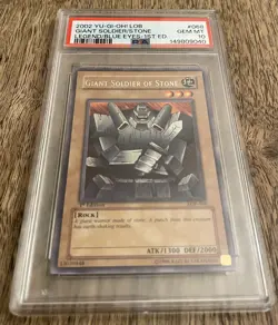 Yu-Gi-Oh! LOB-068 Giant Soldier of Stone Rare PSA 10 1st Edition Graded GEM MINT - Image 4