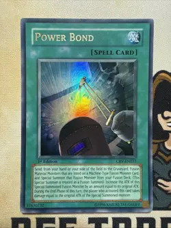Power Bond - CRV-EN037 - 1st Edition - Ultra Rare - Yugioh LP (NA) - Image 2