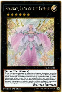 Yugioh! LP Beatrice, Lady of the Eternal - PGL3-EN021 - Gold Secret Rare - 1st E - Image 1