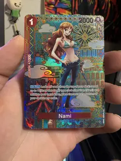 One Piece Nami SP Alternative Art English OP01-016, OP05 MP/Damaged - Image 1