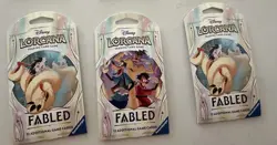 10 Packs of Fabled Disney Lorcana Sleeved Booster Packs (120 cards) - Image 2