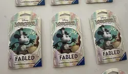 10 Packs of Fabled Disney Lorcana Sleeved Booster Packs (120 cards) - Image 3