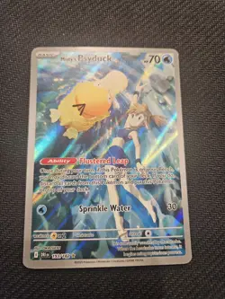 Pokemon Misty's Psyduck Full Art Holo Illustration Rare Card 193/182 Sv10 - Image 2
