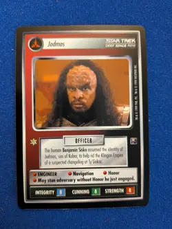 Jodmos Ben Sisko Promo Card Star Trek CCG 2nd Second Anthology Decipher rare - Image 1