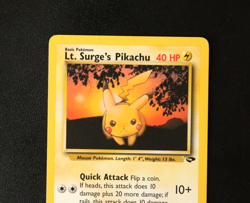 Pokemon Card TCG - Lt. Surge's Pikachu 84/132 - Gym Challenge - Common - LP ⭐ - Image 2