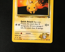Pokemon Card TCG - Lt. Surge's Pikachu 84/132 - Gym Challenge - Common - LP ⭐ - Image 3