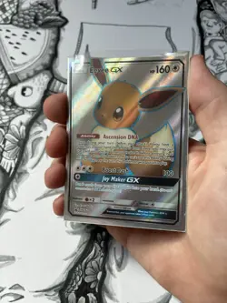 Pokemon Eevee GX SM242 Full Art Holo Promo Card Near Mint Condition - Image 1