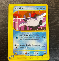 POKEMON TCG - SKYRIDGE Mantine 77/144 E-READER NON HOLO COMMON CARD - Image 1