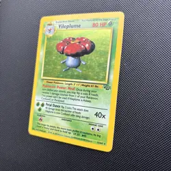 Pokemon TCG Vileplume Jungle Card 15/64 Unlimited Rare, Played - Image 2