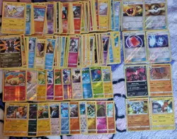 Pokemon Tcg 150+ cards bundle/joblot from mixed sets holo/reverse/non-holo - Image 1