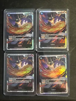 X4 Sabo PRB02-014 SR One Piece Card Game English Playset - Image 1
