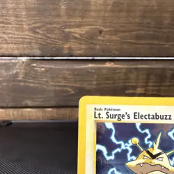 Pokemon Lt. Surge's Electabuzz 6/132 Gym Heroes Holo Rare 70 HP Card 2000 - Image 4