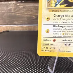 Pokemon Lt. Surge's Electabuzz 6/132 Gym Heroes Holo Rare 70 HP Card 2000 - Image 5