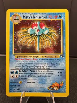 Pokemon TCG Misty's Tentacruel Holo Rare Card 10/132 Gym Heroes MP 💎💎💎 - Image 1