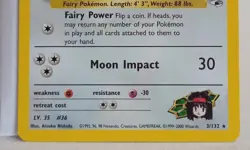 Pokemon Collectible Cards, Erika's Clefable, Holo, 3/132, Gym Hero's, 2000 - Image 4