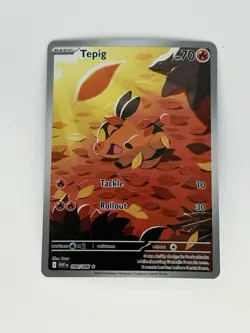 Tepig 096/086 SV: White Flare Illustration Rare Holo 70 HP Pokemon TCG Card - Image 1