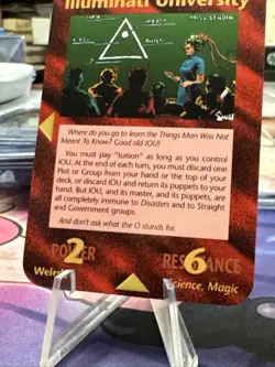 ILLUMINATI UNIVERSITY - ULTRA RARE ASSASSINS INWO Card Game New World Order - Image 3