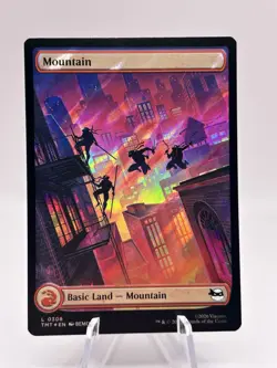 Mountain 308 Surge Foil Teenage Mutant Ninja Turtles TMT MTG NM - Image 1