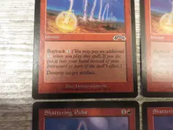 4x Shattering Pulse - Exodus - NM/EX - English - OOP MTG Artifact Destruction - Image 2
