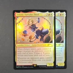 2025 MTG Final Fantasy Zidane, Tantalus Thief Foil Promo #5 Playset X2 - Image 1