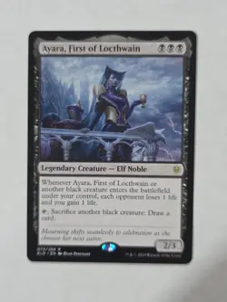Ayara, First of Locthwain ELD - 75 Normal MTG NM Throne Of Eldraine - Image 1