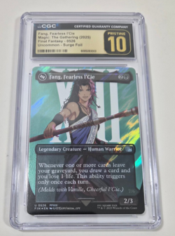 CGC 10 PRISTINE 2025 MTG FINAL FANTASY SURGE FOIL FANG, FEARLESS L'CIE - Image 3
