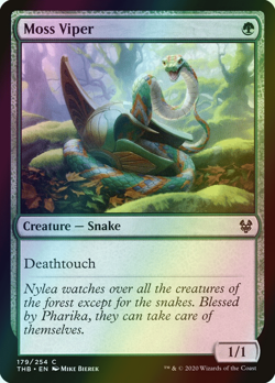 MTG Moss Viper Foil ** Theros Beyond Death ** English (NM) - Image 1
