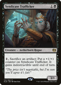 SYNDICATE TRAFFICKER ~mtg NM-M Kaladesh Rare x1 - Image 1