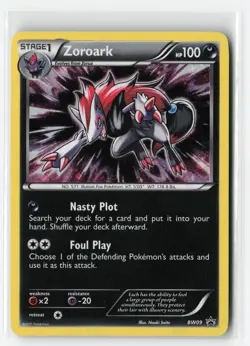 ZOROARK BW09 HOLO BLACK WHITE PROMO POKEMON TCG LP - Image 1