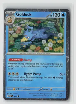 Golduck #008 Me Mega Evolution Promo Cosmos Holo Pokemon TCG NM - Image 1