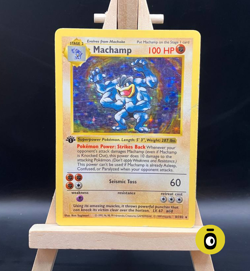 POKEMON - MACHAMP HOLO 1a ED. SHADOWLESS 8/102 - Base Set - ENG - COND. GOOD - Image 1