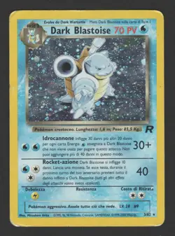 Dark Blastoise Holo Team Rocket 3/82 ITA - Carta Pokemon Rara Olografica - Image 1