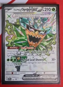 Pokemon TVG: Teal Mask Ogerpon Ex Promo Card 166 Black Star Promo - Image 1