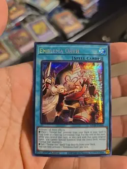 Emblema Oath MP24-EN146 Prismatic Secret Rare 1st Edition Near Mint Yu-Gi-Oh! - Image 1