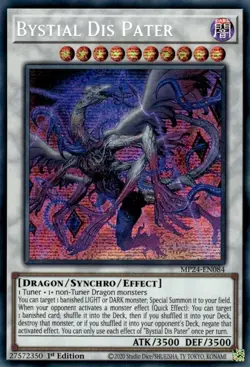 Yugioh! LP Bystial Dis Pater - MP24-EN084 - Prismatic Secret Rare - 1st Edition - Image 1