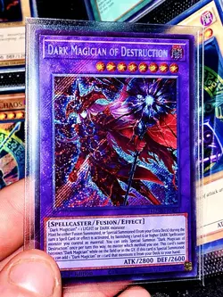 Yu-Gi-Oh Maze Of Muertos Dark Magician of Destruction Secret Rare MZMU-EN011 NM! - Image 2