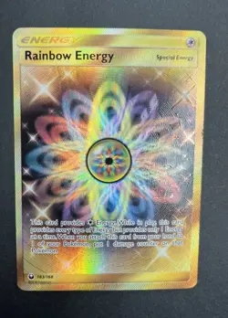 Pokemon TCG Rainbow Energy 183/168 Sm-Celestial Storm Secret Rare Holo Card - Image 1