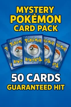 MYSTERY POKEMON CARD MEGA REPACK! 50 CARDS, Guaranteed Hit! EX, V, VStar, IR Up! - Image 1