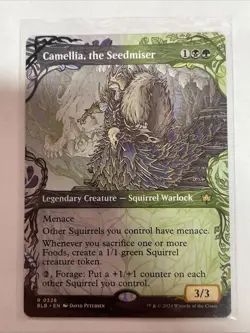 Camellia, the Seedmiser (Showcase) Bloomburrow #328 Rare - Image 1