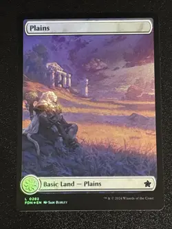 MTG Foundations Plains Full Art Foil 0282 NM - Image 1