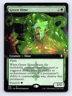 Green Slime (Extended Art) R Commander Legends: Battle for Baldur's Gate 636 NM - Image 1