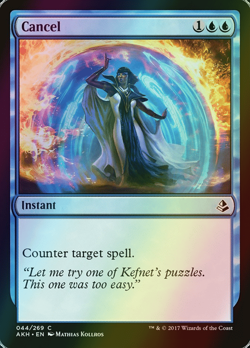 MTG Cancel Foil ** Amonkhet ** English (NM) - Image 1