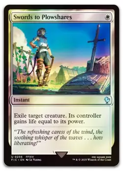 Swords to Plowshares (Surge Foil) #256 (NM) Final Fantasy FIC Magic MTG - Image 1