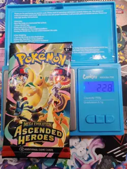 EXTREMELY HEAVY! 22.8g GOD PACKUUU Ascended Heroes Pokemon TCG Booster (SEALED) - Image 1